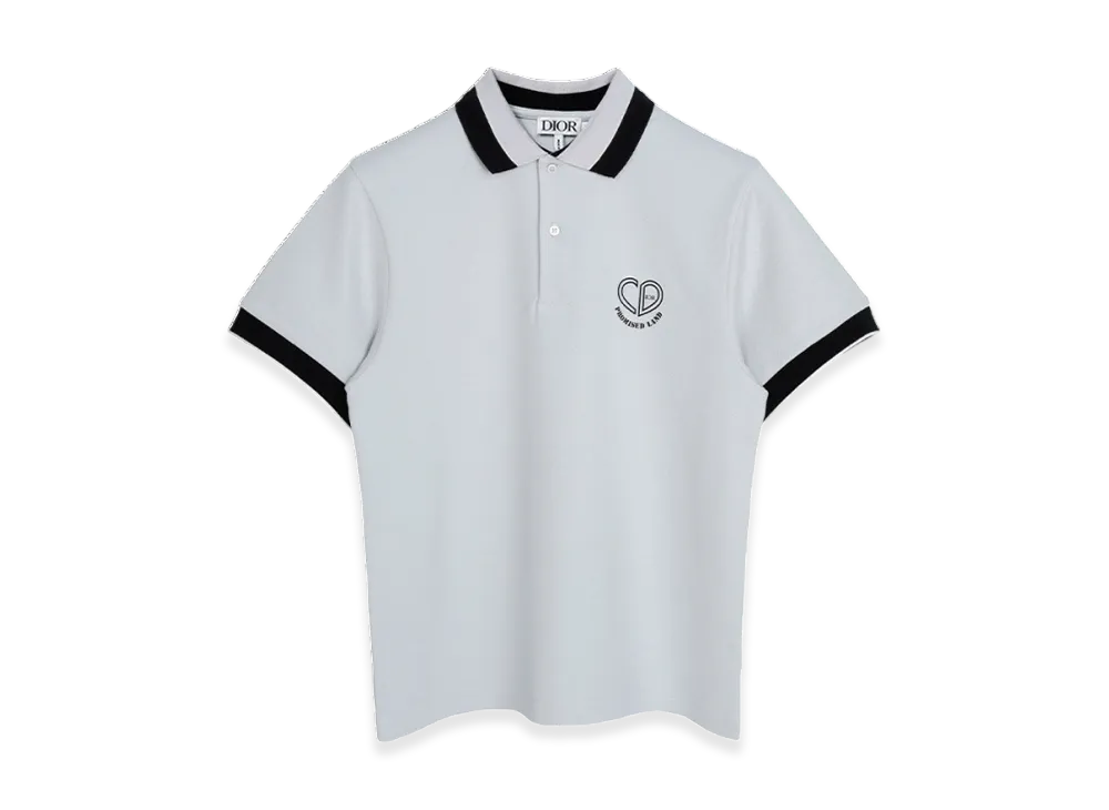 Dior Kids Logo Polo Shirt "Gray"
