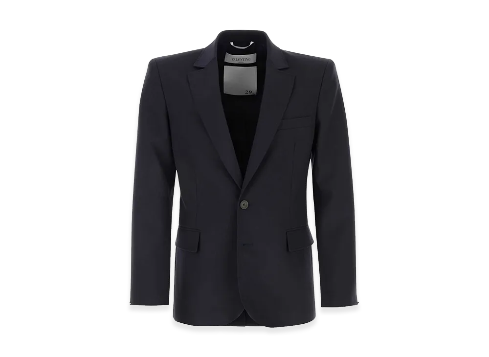 Valentino Wool Blazer "Midnight Blue"