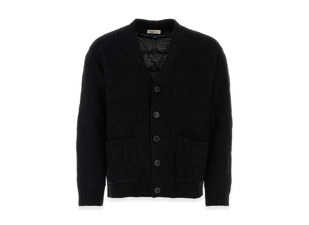 Valentino Wool Cardigan "Black/Printed"