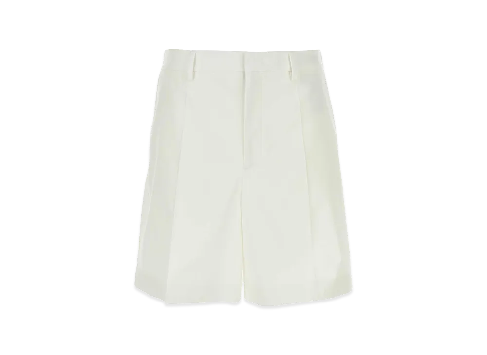 Valentino Cotton Bermuda Shorts "White"