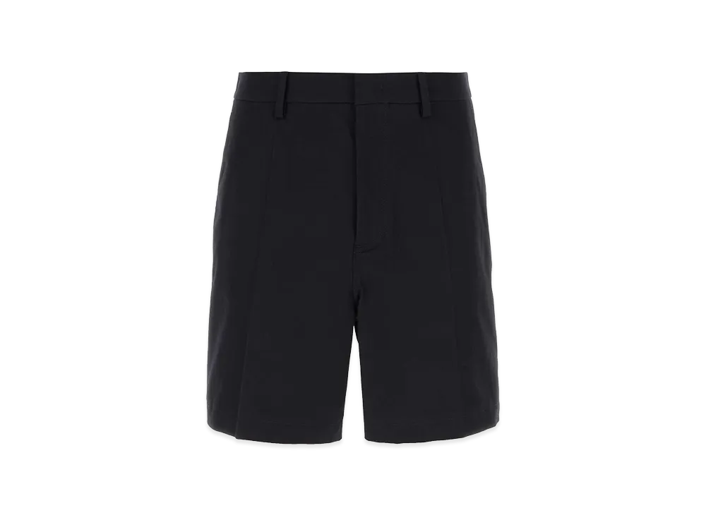 Valentino Stretch Cotton Bermuda Shorts "Midnight Blue"