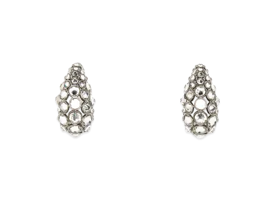 Valentino Women's Embellished Metal Earrings "Silver"