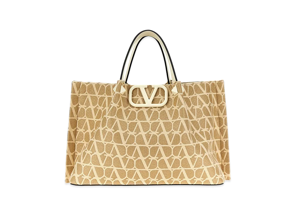 Valentino Garavani Women's 'vlogo Signature' Shopping Bag "Beige"