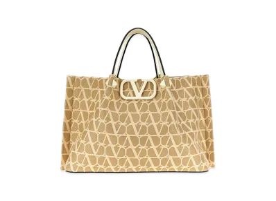 Valentino Garavani Women's 'vlogo Signature' Shopping Bag "Beige"