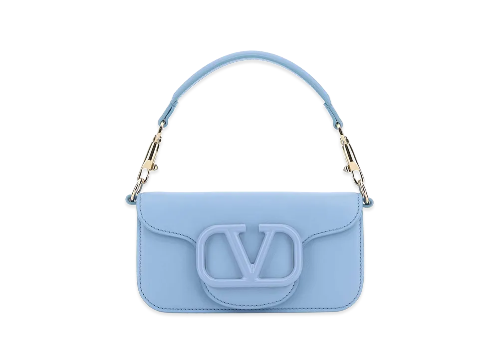 Valentino Women's Leather Loco Handbag "Light Blue"