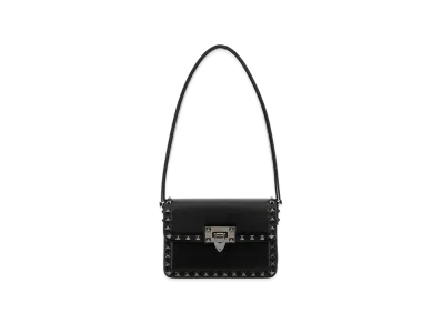 Valentino Women's Leather Rockstud23 Shoulder Baga "Black"