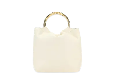 Valentino Women's Leather Bucket Bag "Ivory/White"