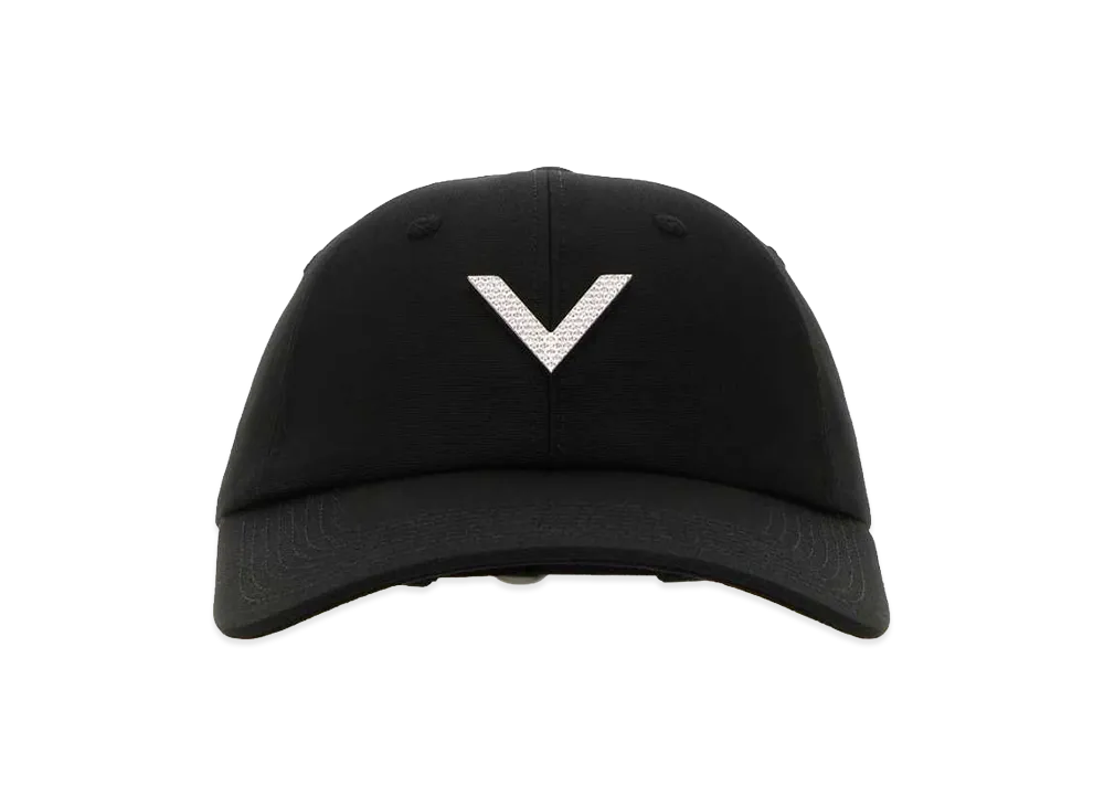 Valentino Women's Stretch Cotton Baseball Cap "Black"