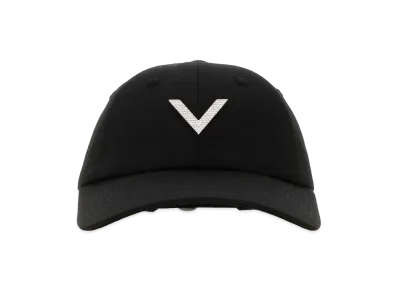 Valentino Women's Stretch Cotton Baseball Cap "Black"