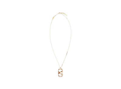 Valentino Women's Metal Vlogo Necklace "Gold"