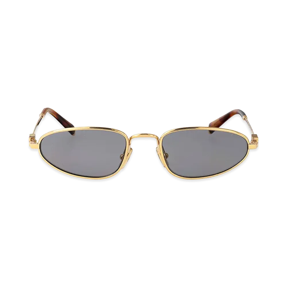 MIU MIU Women's Metal Logo Sunglasses "Gold"
