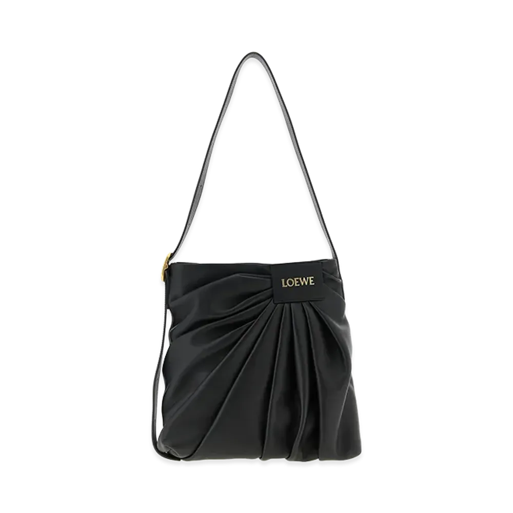LOEWE Women's 'draped Tote' Shoulder Bag "Black"