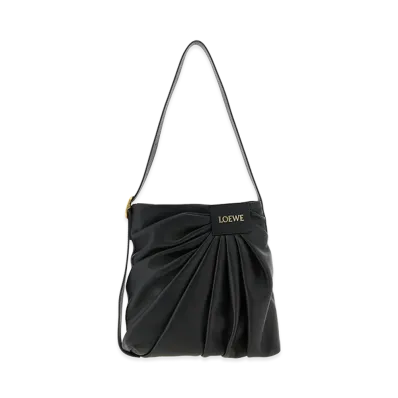 LOEWE Women's 'draped Tote' Shoulder Bag "Black"