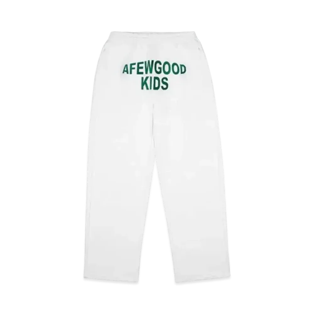 A FEW GOOD KIDS College Sweat Pants "White"