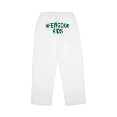 A FEW GOOD KIDS College Sweat Pants "White"