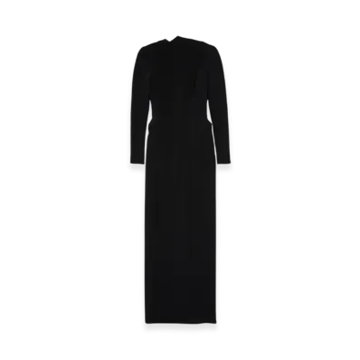 BALENCIAGA Women's Cape Dress "Black"