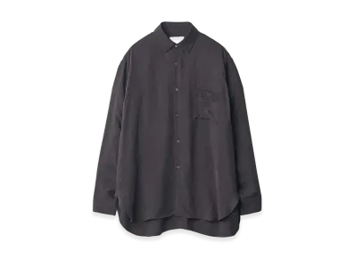 ssstein Cupro Fibril Oversized LS Shirt "Charcoal"