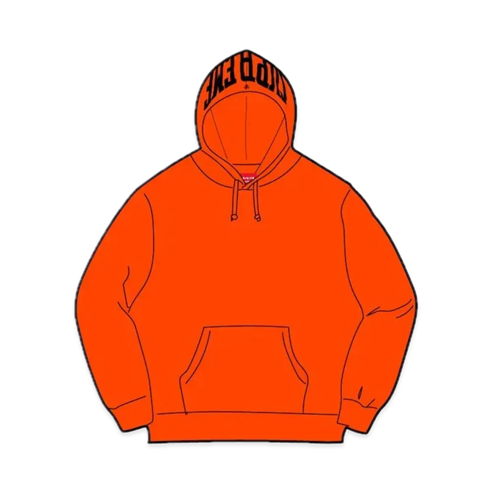 Supreme Warm Up Hooded Sweatshirt "Bright Orange"