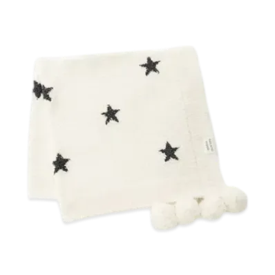 GELATO PIQUE Kids Powder Star Jacquard Blanket "Off White"