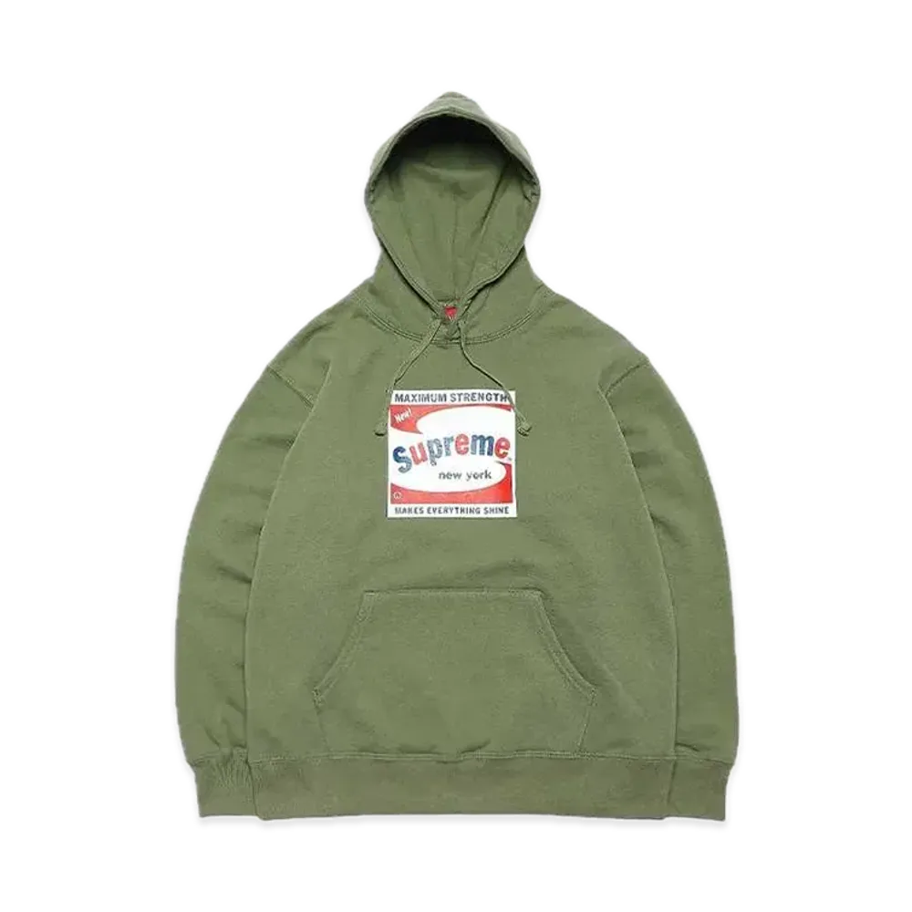 Supreme Shine Hooded Sweatshirt "Olive"