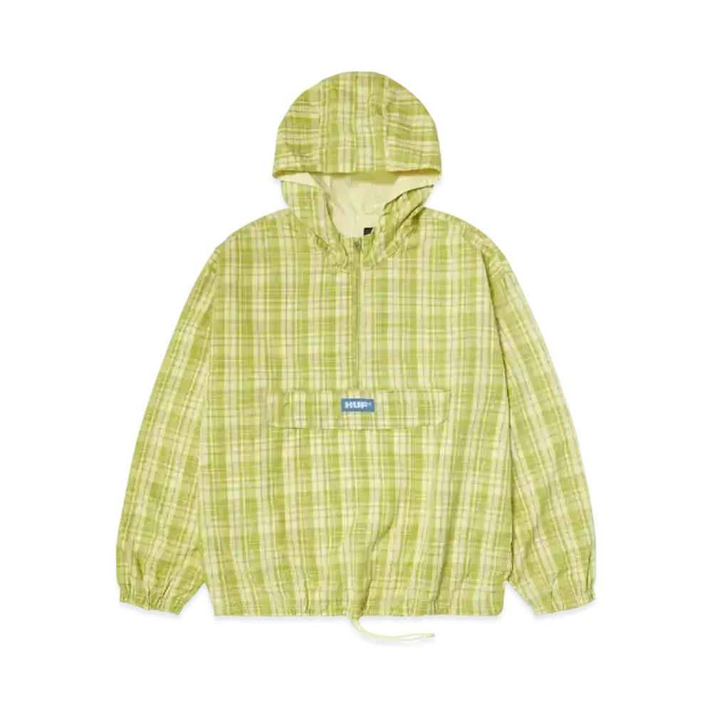 HUF Summer 25 Rivington Check Anorak "Tarragon"