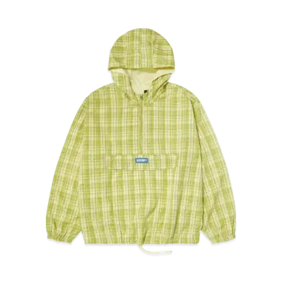 HUF Summer 25 Rivington Check Anorak "Tarragon"