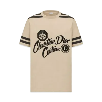 Dior Christian Dior Couture Relaxed-Fit T-Shirt Organic Cotton Jersey "Beige"