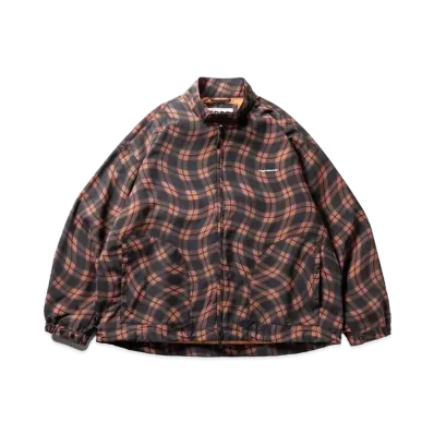 TIGHTBOOTH Wave Plaid Jacket "Orange"