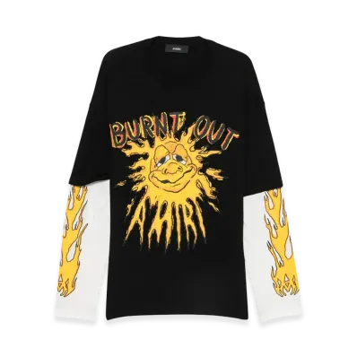 AMIRI Long Sleeve T-Shirts "Black"