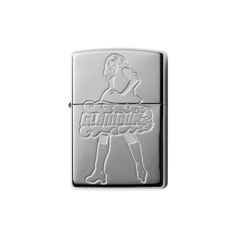 HYSTERIC GLAMOUR Vixen Girl Zippo "Silver"