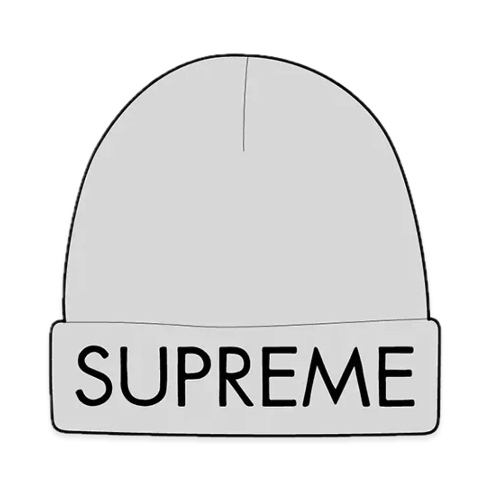 Supreme Capital Beanie "Ash Grey"