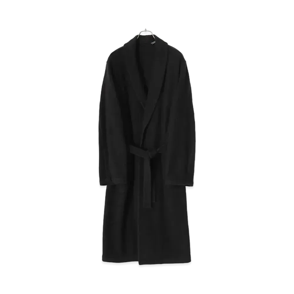 COMOLI Cashmere Robe Coat "Black"