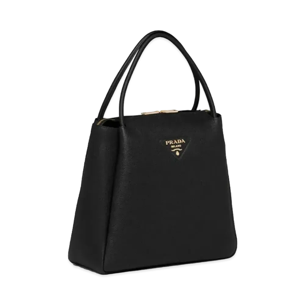 PRADA Medium Leather Handbag "Black"