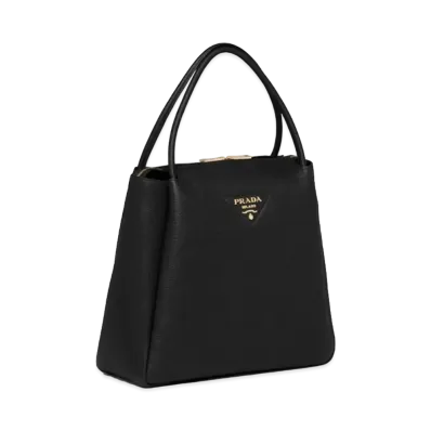 PRADA Medium Leather Handbag "Black"