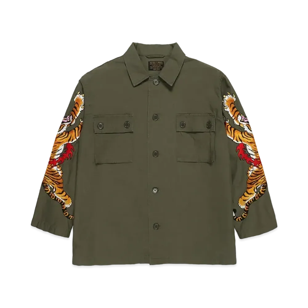 WACKO MARIA TIM LEHI / ARMY SHIRT "Khaki"