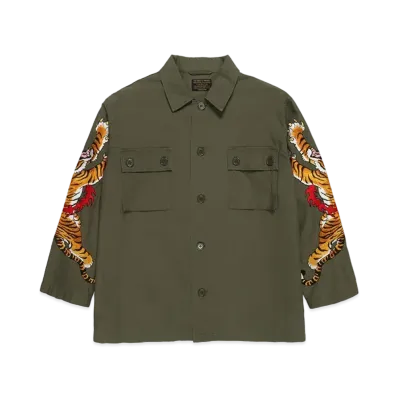 WACKO MARIA TIM LEHI / ARMY SHIRT "Khaki"