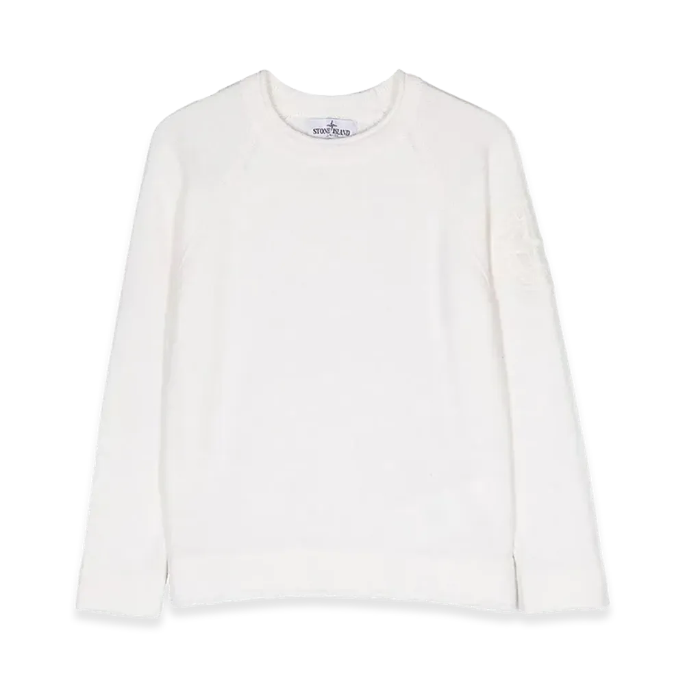 Stone Island Kids Sweater "White"