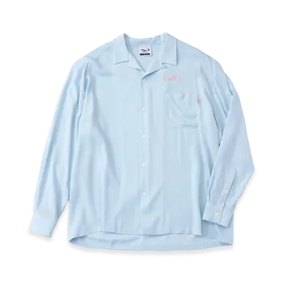 FEELS. Rayon Shirt Dress Code Line "Light Blue"