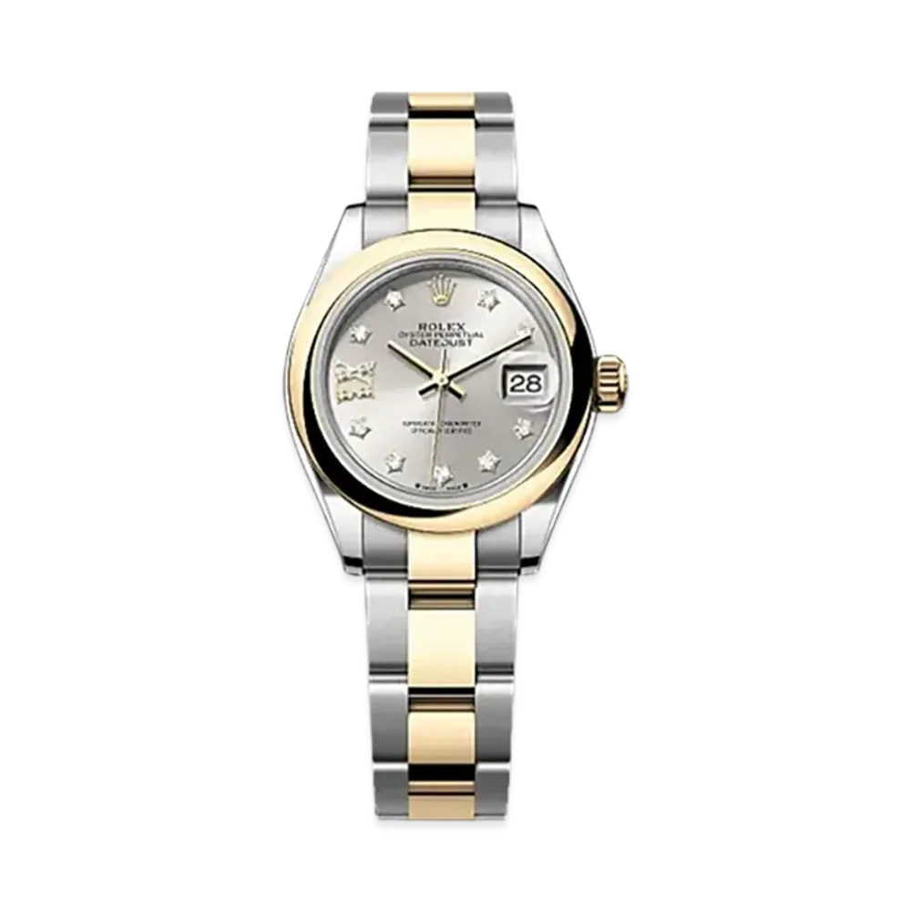 ROLEX Lady-Datejust 28mm Oystersteel & Yellow Gold 279163 "Silver"