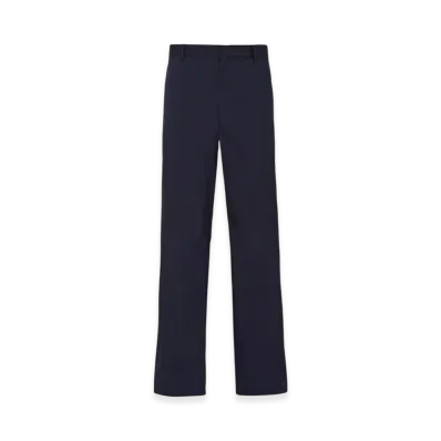 PRADA Stretch Poplin Pants "Blue"