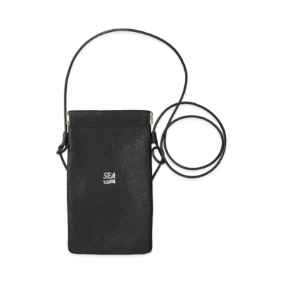 WIND AND SEA x GOD SELECTION XXX Leather Sacoche "Black"