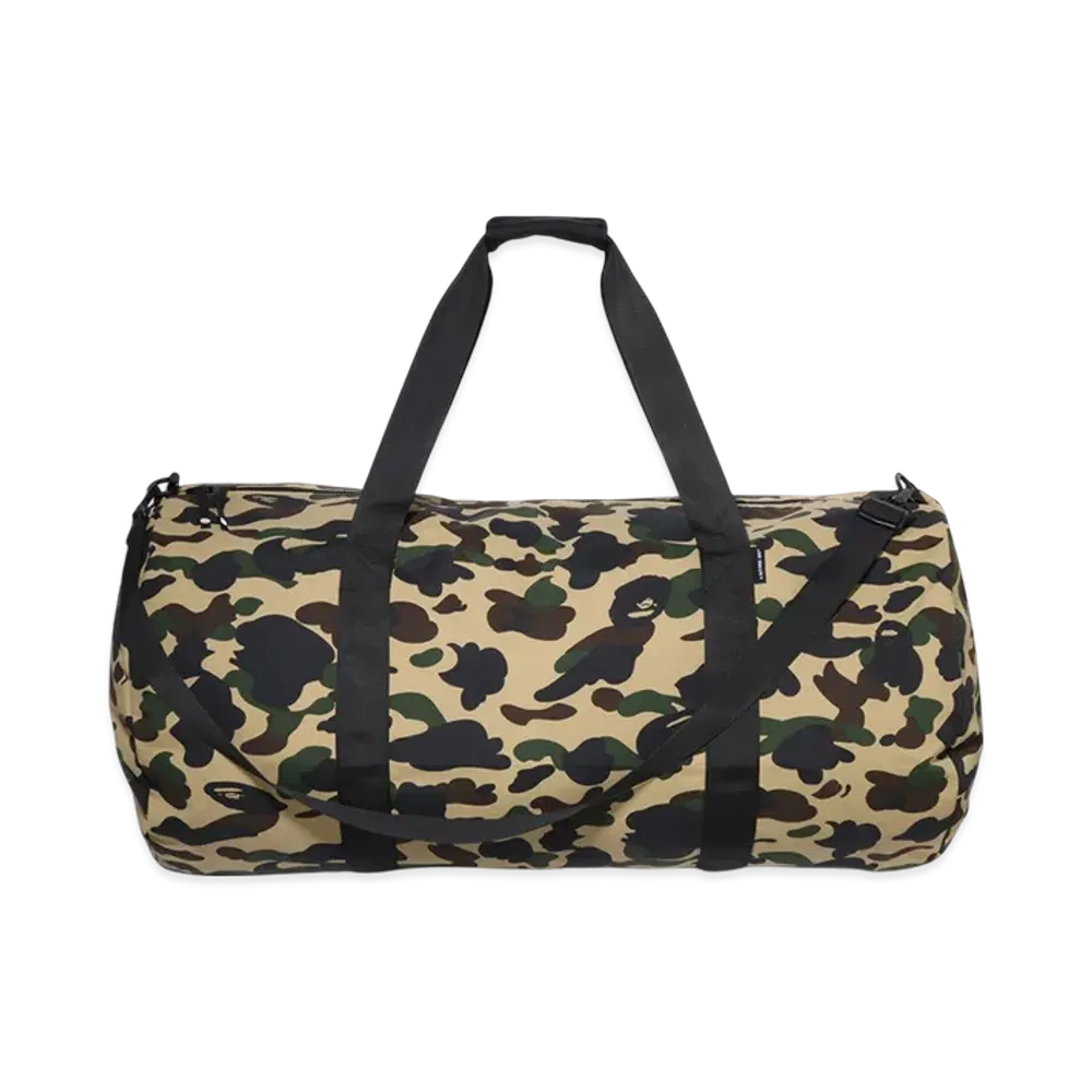 A BATHING APE 1St Camo Duffle Bag "Yellow"