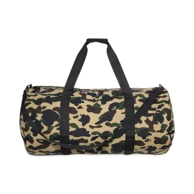 A BATHING APE 1St Camo Duffle Bag "Yellow"