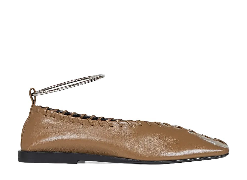 Jil Sander Women's Flat Shoes "Brown"