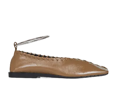 Jil Sander Women's Flat Shoes "Brown"