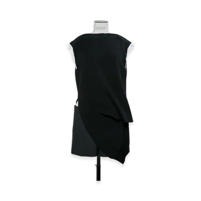 sacai Suiting x Knit Dress "Black"