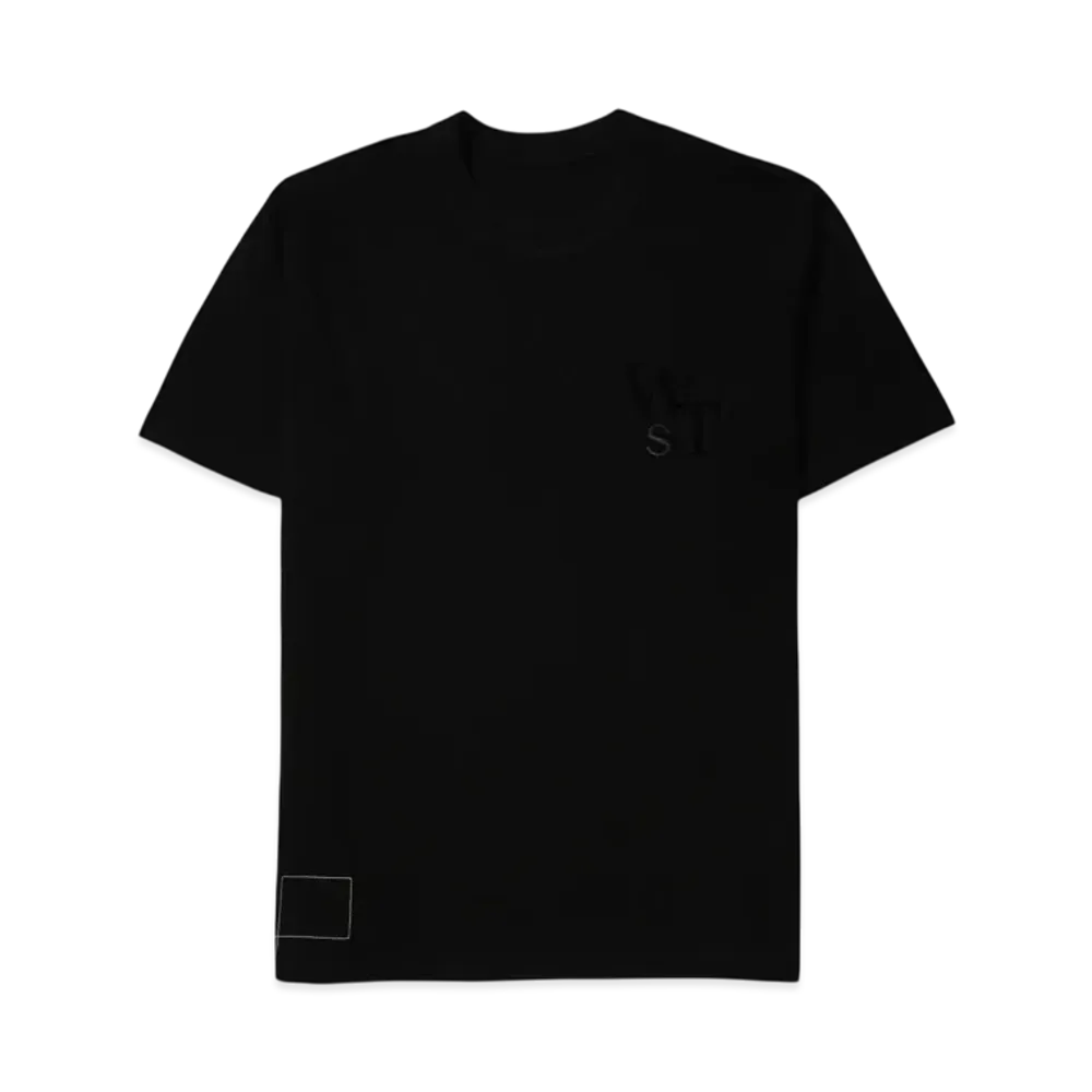 WTAPS x sacai Flock Print T-Shirt / SS / Cotton "Black" 2423234D-CSM03S / 25-0927S