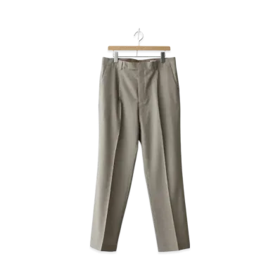 AURALEE Super Fine Tropical Wool Slacks "Gray Beige"