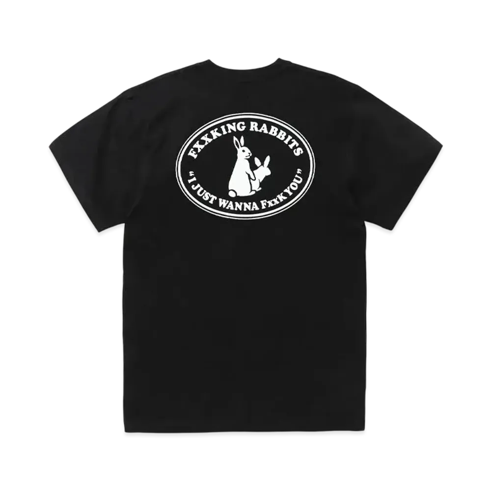 FR2 Rabbits Oval Logo T-Shirt "Black"