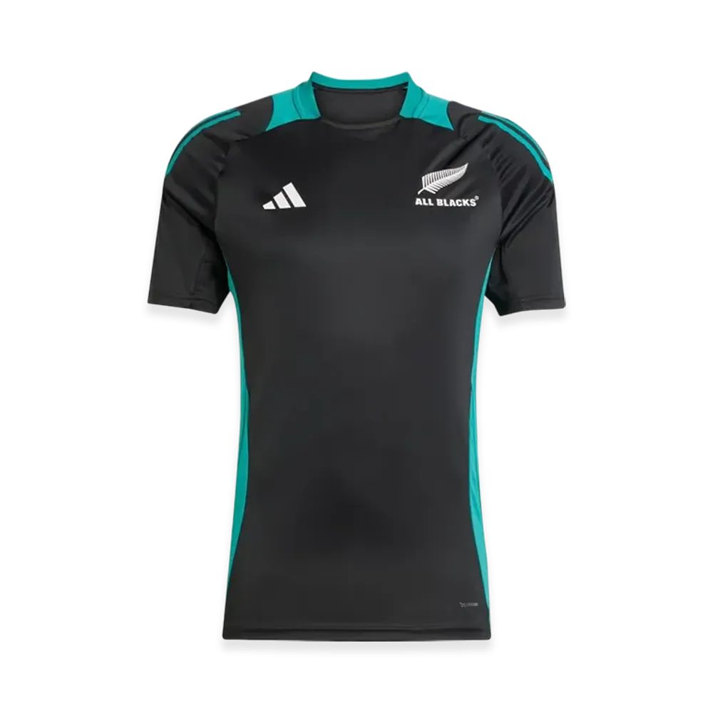 adidas All Blacks Performance T-Shirt "All Black/Pure Teal"